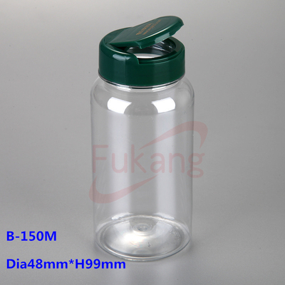 5oz 150ml Health product bottle green 150cc PET plastic bottle with flip top lid