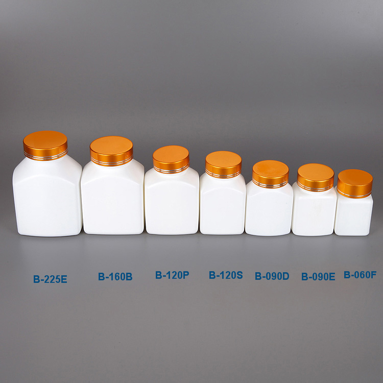 90ml white HDPE plastic pill bottle with flip top cap