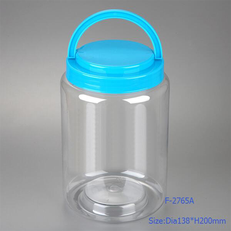 450ml Clear PET ice cream Jar with Screw Cap, Plastic Food Jar with Lid made in China