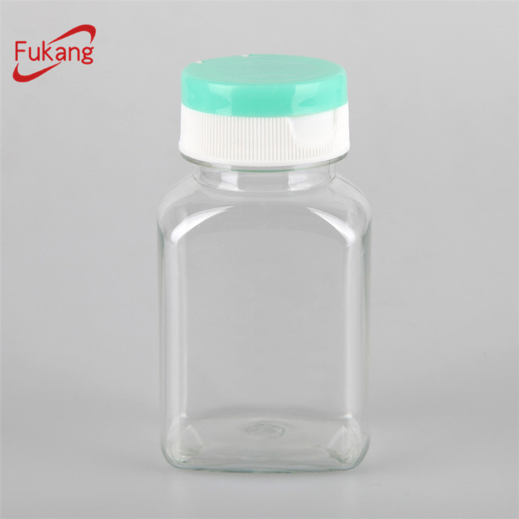 150ml food grade amber plastic pill bottle with aluminum twist cap made in China supplier