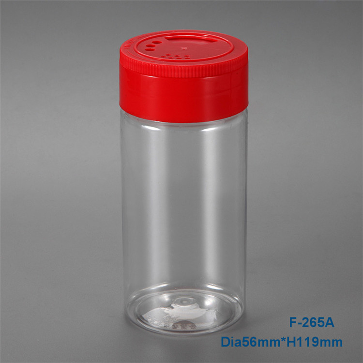 Food Grade Seasonsing Plastic Shaker Bottle Plastic Pepper Container With Flip Cap