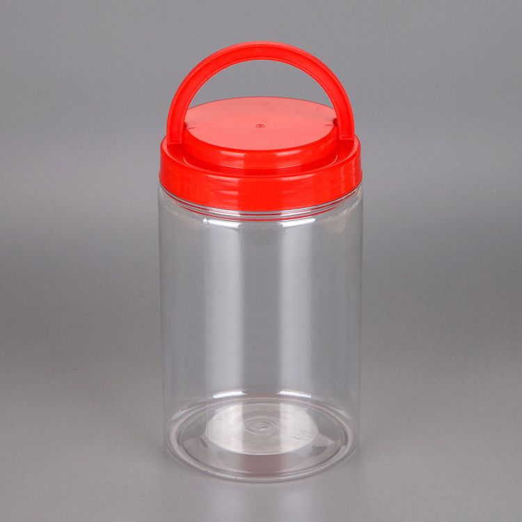 BPA Free 32oz Wide-mouth PET empty round 1L plastic jar for food packaging