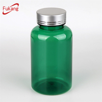 200ml Plastic Medicine Container,200cc Green Bottle with Flip Top Cap