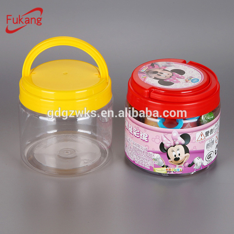 ODM/OEM 500ml Straight Round Plastic Bottle Plastic PET Jar