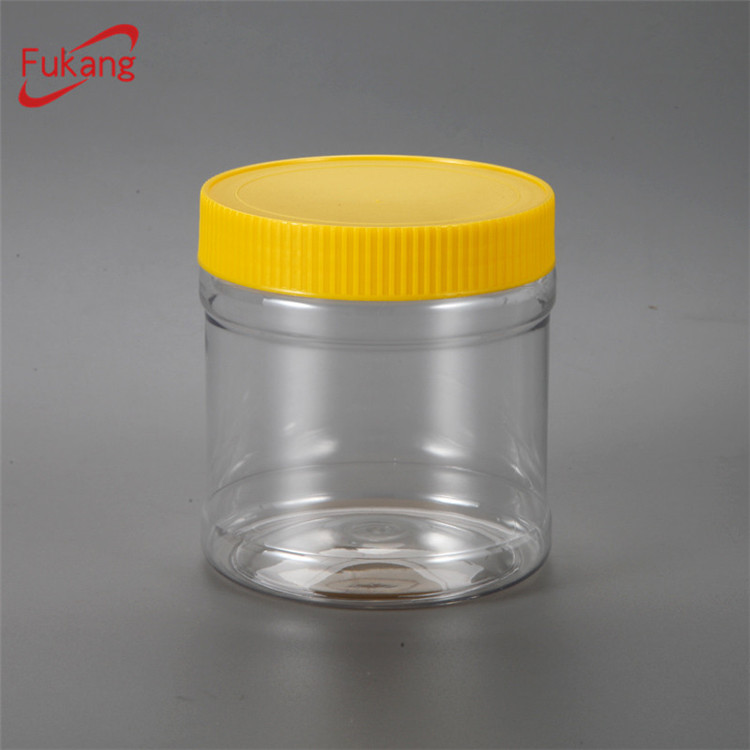 Plastic Oval Shaped Jar Food Packing ,Pet Bottle 500ml Supplier