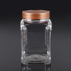 12 OZ spice bottle with pinch grip, Square pet bottles spices