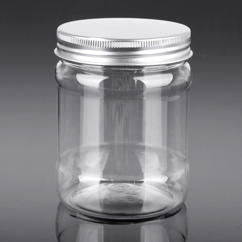 700ml Custom Transparent Round Empty Candy Plastic Jar