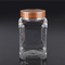 1.5 liter PET plastic pecan packaging jar bottle, 50oz clear food grade plastic PET square bottles