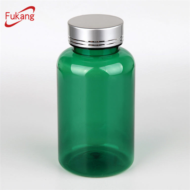wholesale 200ml~250ml biodegradable bpa free,frosted, green, amber custom packaging pill pet plastic bottle
