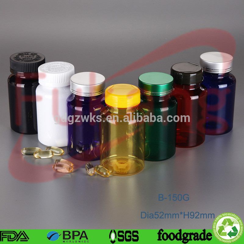 Medicine bottle manufacturer plastic capsules bottle with safety cap