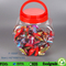 1500cc 50oz cute heart shape pet clear plastic jar for candy, tea, nuts, chocolate,plastic container