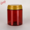 20oz Food Grade Pet Jar Screw Lid , Amber Plastic Container 650ml