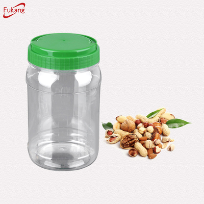 1L Food Grade PET Plastic Mason Jar Plastic Jars For Candy or Salads