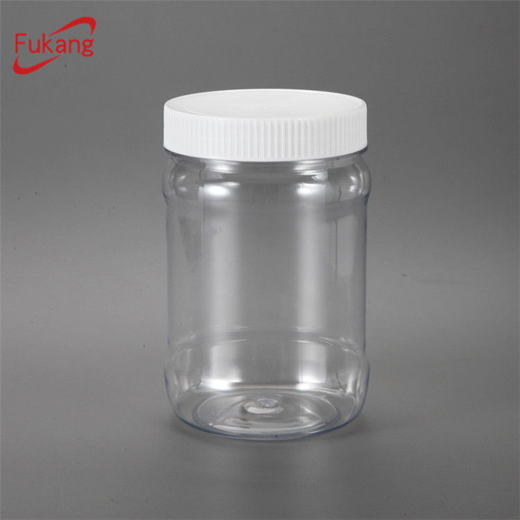 390ml Round Cheap Clear PET Plastic Bottle Cosmetics Containers Candy Bottle