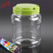 2.5L round plastic container with handle, clear plastic coffee jar wholesale, empty wide mouth seeds sweet containers China
