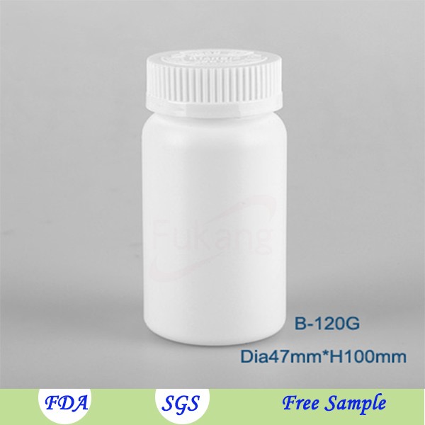 Small 30ml HDPE empty plastic pharmaceutical packaging bottle with lid