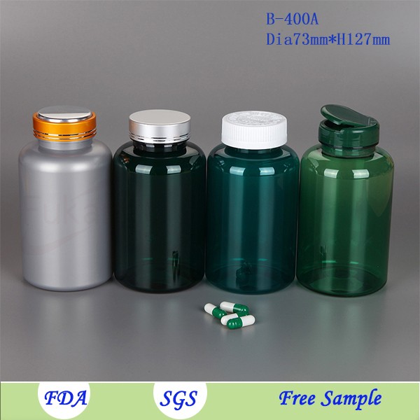 300cc Medicine Use Clear PET Bottles Plastic Capsules Bottle
