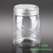 1000ml Square Plastic jar with aluminum lid for gift toy Candy Sweet wholesale made in China