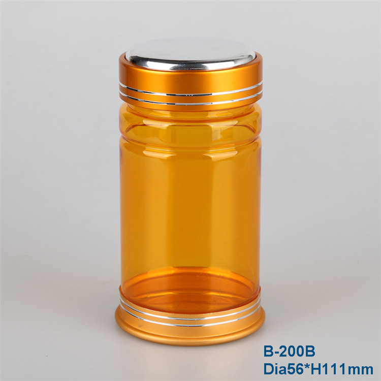 pharmaceutical supplement packaging plastic container/200ml plastic bottle PET