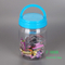 Custom Wholesale Round Transparent Plastic Bottle With Screw Top Lid