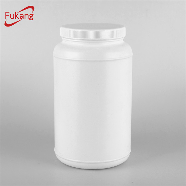 3 Liter HDPE Round Plastic protein food powder packaging Bottle