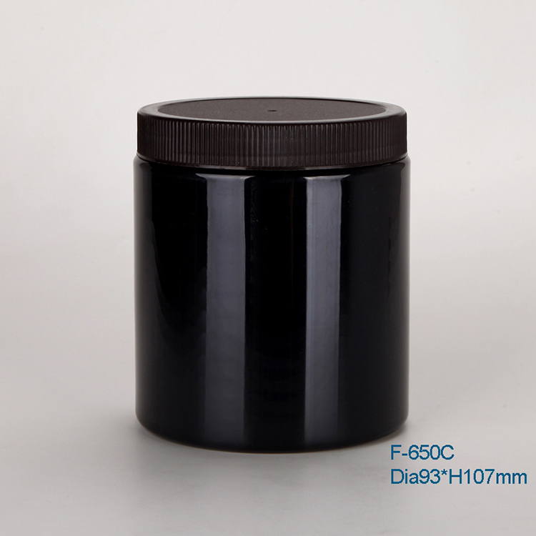 650ml wide mouth hair oil plastic container