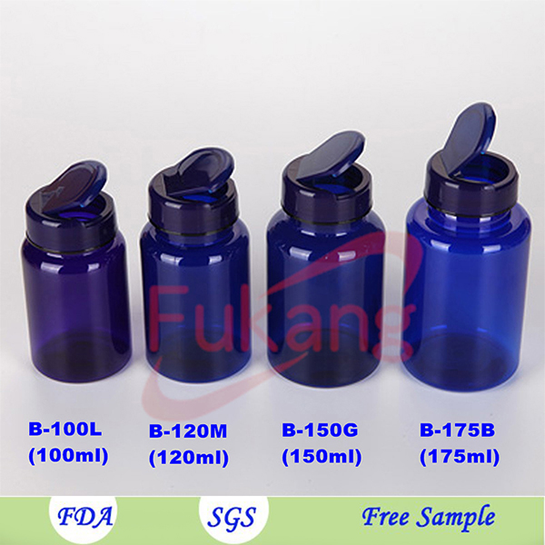PET plastic packaging products manufacturer,100ml Pet plastic bottle for sex tablet/pill packaging