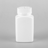 150ml HDPE vitamin jars plastic tablet bottles with flip top cap
