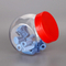 food grade 500ml clear PET round ball shape candy plastic jar