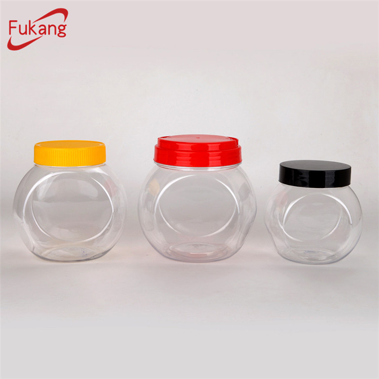 1200ml airtight plastic pickle jars, 1.2L clear food storage containers, empty plastic jars for dry seeds wholesale