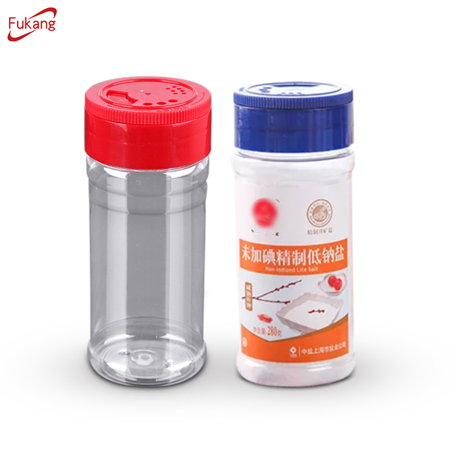 Wholesale 200ml plastic PET seasoning salt spice shaker bottle jar