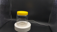 2L white Biodegradable Milk Protein Powder Plastic Jar