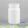 China supply white 100ml empty plastic round folic acid tablets containers with tear off cap