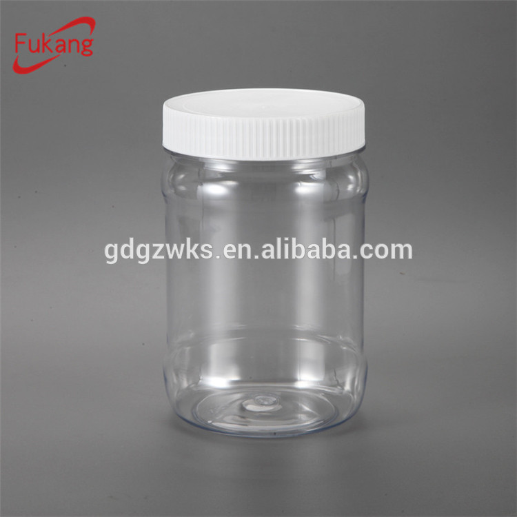 ODM/OEM 500ml Straight Round Plastic Bottle Plastic PET Jar