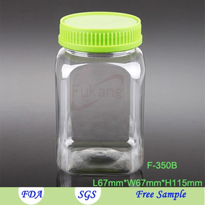hot selling 350ml juice coffee tea milk tea cheap PET plastic square shape bottle