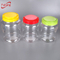 2800ml clear PET plastic cake cookie candy jar with plastic lid, 2.8L large food grade plastic bottle made in China