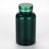 Dark Green 250ml Empty Pharmaceutical Pill Bottle With Metal Cap