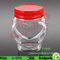 plastic bottles wholesale 200ml small heart shape pet clear plastic jar for candy, tea, nuts, honey, chocolate
