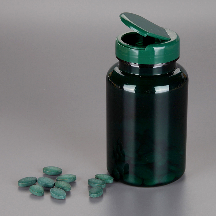 green pet plastic bottle empty ginger plastic bottle Jar 225ml drug capsule Supplements