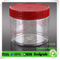 300ml / 450ml / 650ml wide-mouth cylindrical plastic PET jar/container with handle lid for food
