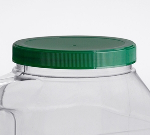 Custom New Design Plastic PVC Spice Bottles with Green Handled Lid