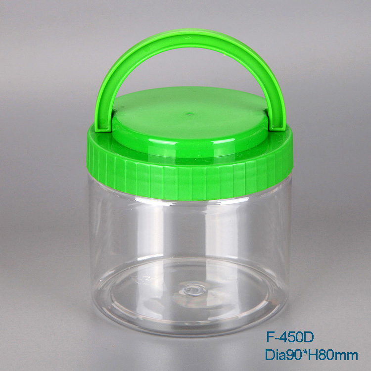 Wholesale 450ml High Quality Newly Design Empty Easy open end food grade Plastic Lid Hermetic flower tea Storage Jar