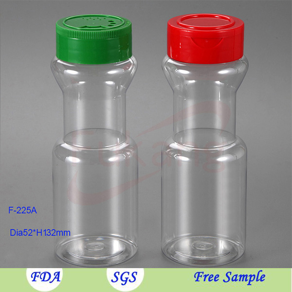 4oz Square Plastic Empty Spice Jars Packaging Bottle Shaker