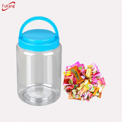 2.5L to 3L size Round Clear Plastic Cookie Jar for Sale