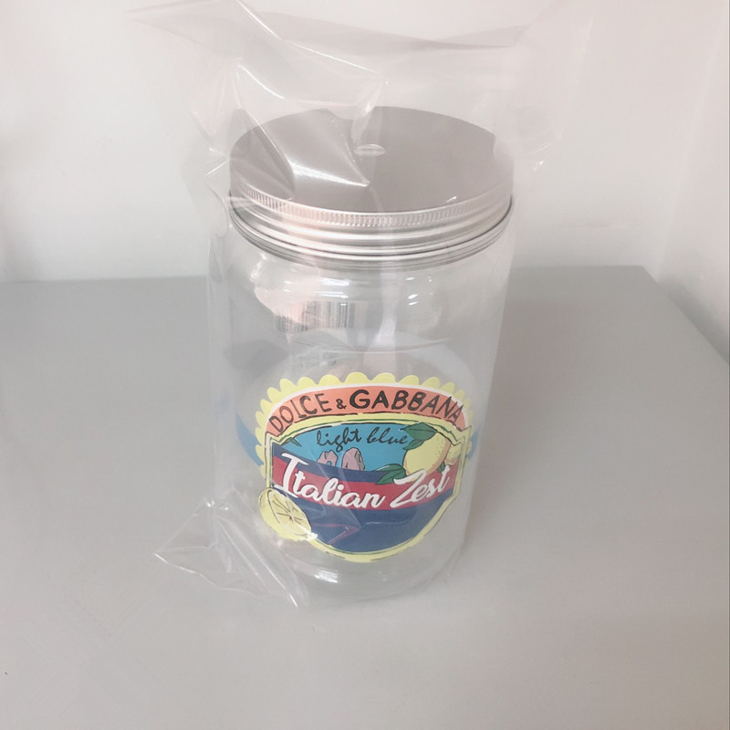 Custom Label Plastic Food Packaging Jar With Aluminium Lid