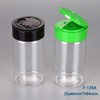 Free sample clear empty salt packaging bottle plastic seal spice jar
