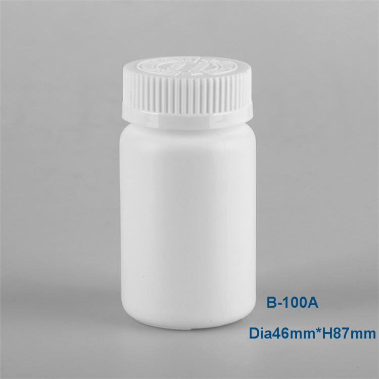 100cc HDPE Pill Bottles with child proof caps for sale
