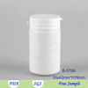 China supply white 100ml empty plastic round folic acid tablets containers with tear off cap