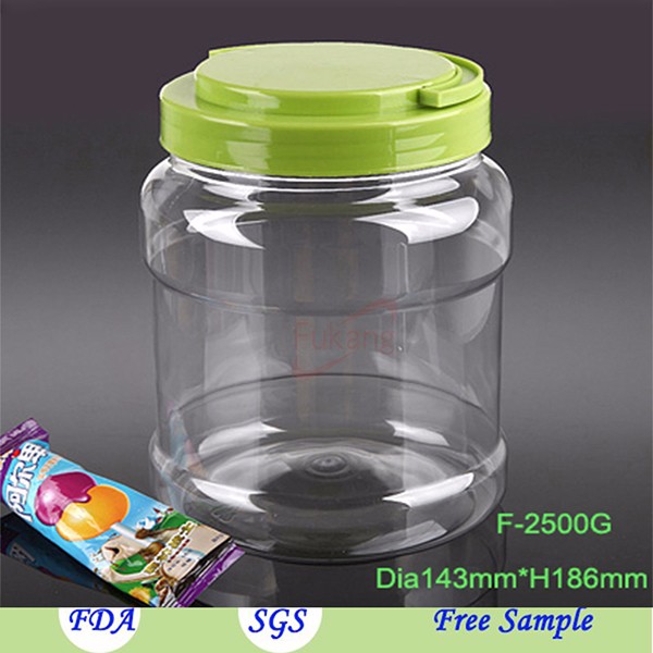 2L Handle Cap Big Plastic PET Jar for Charger Packaging