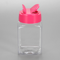4oz Plastic Spice Powder Container for PET Plastic Seasoning Shaker Bottle Transparent PET chilli Powder Jar